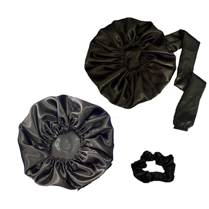 Kit Touca Cetim + Touca Difusora de Cetim + Brinde