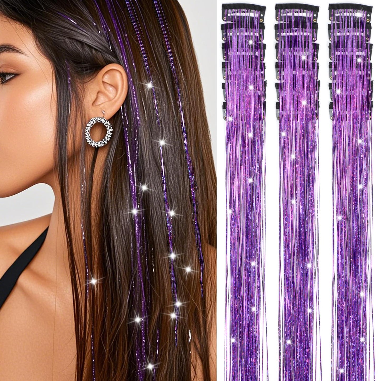 Fio de Glitter para cabelo- Tic Tac GlowHair