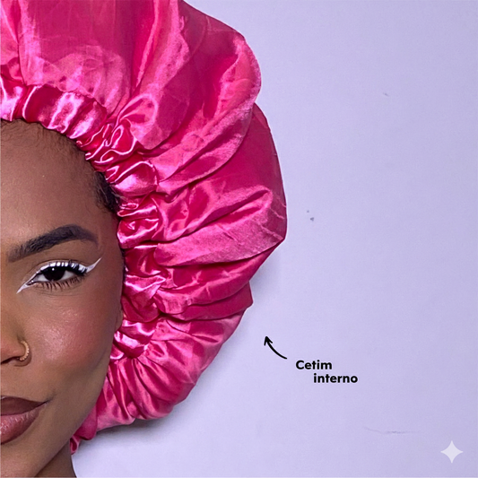 Kit Touca Cetim + Touca Difusora de Cetim