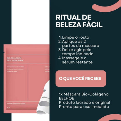 Máscara Facial Bio Colágeno – Lift & Glow